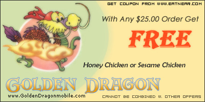 Free Honey Chicken or Sesame Chicken