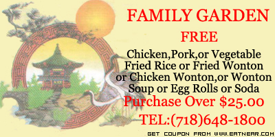 FREE Fried Rice or Wonton or Egg Rolls or Soda