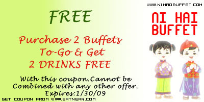 FREE 2 DRINKS