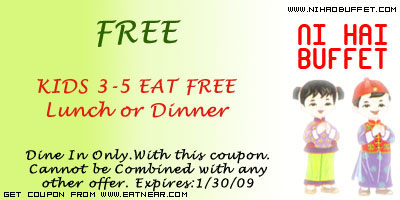 KIDS 3-5 EAT FREE