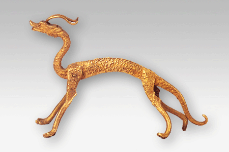 Gold Dragons in Running Position (Tang Dynasty) Gold Dragons in Running Position (Tang Dynasty)